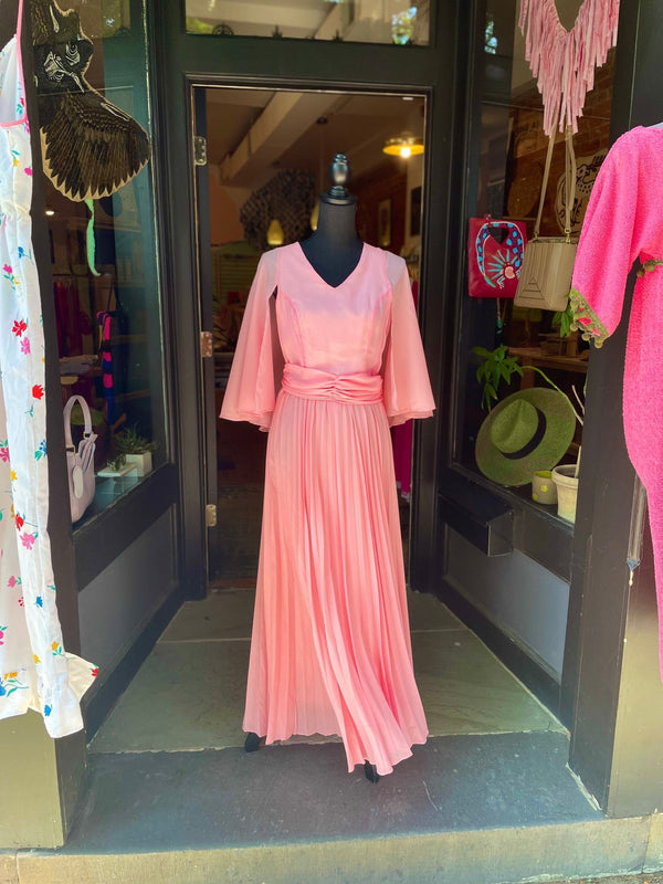 Vintage 1960s Handmade Gown - Size S - Hyperbole