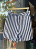 Vintage Handmade Striped Shorts - Size 10 - Hyperbole