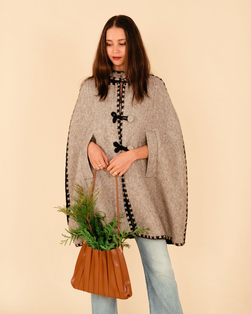 Vintage Wool Cape Coat - Hyperbole