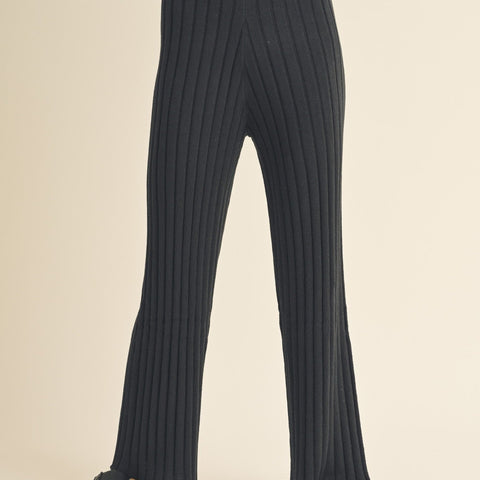 Wide Ribbed pants - Miou Muse - Hyperbole
