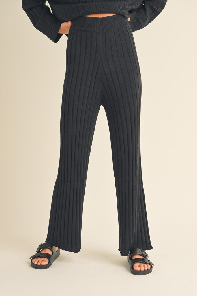Wide Ribbed pants - Miou Muse - Hyperbole